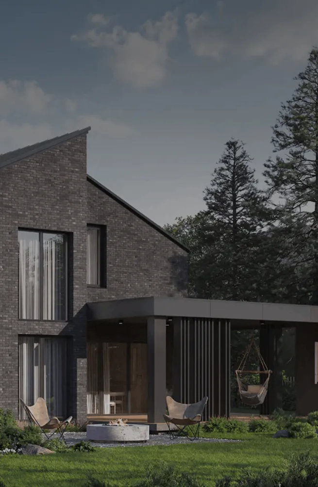 Любоваться красотой гармонично вписанных в природу фасадов домов